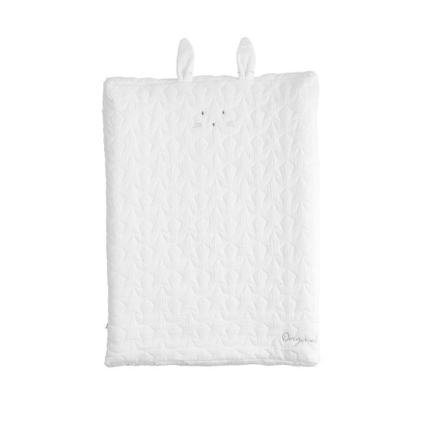 Lot de 2 housses matelas à langer 50x70 cm Éponge White - Made in Bébé