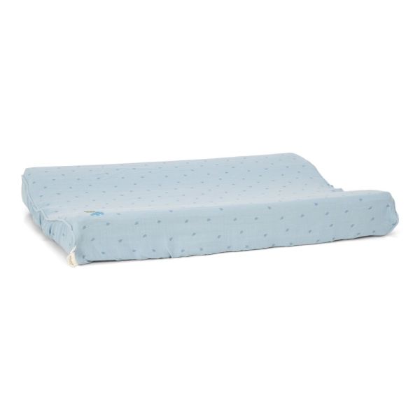 Housse pour matelas à langer - Pure Denim Blue - 50 x 70 cm