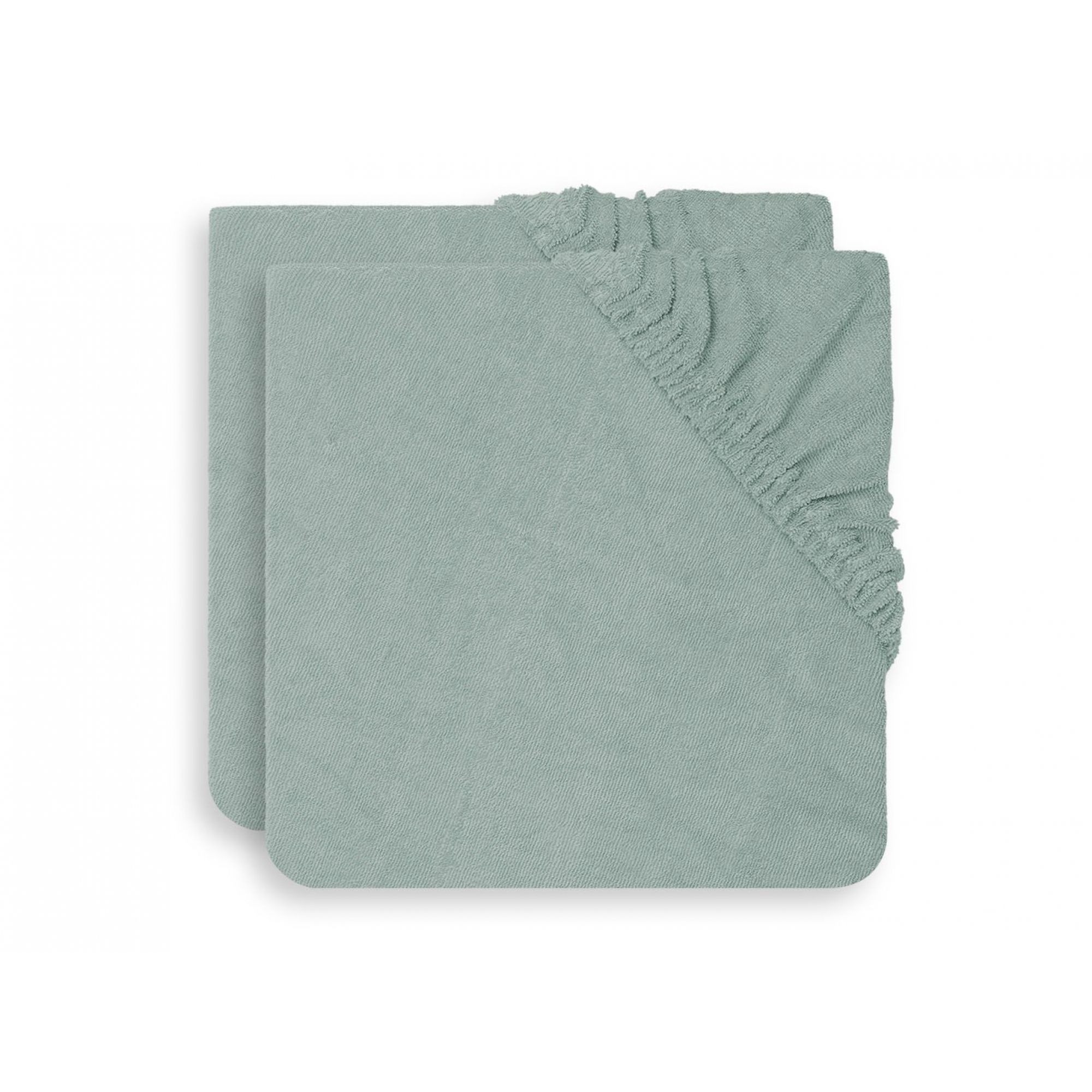 Housses De Matelas à Langer - Lot De 2 - Taille Standard (82x41 Cm) - Coton Doux - Élastique 360° - Abricot Rose