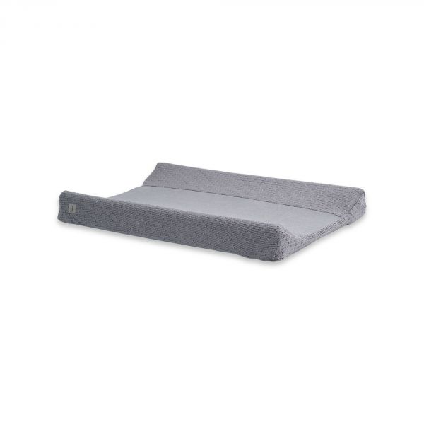 Housse matelas à langer 50x70 cm Bliss Knit Storm Grey