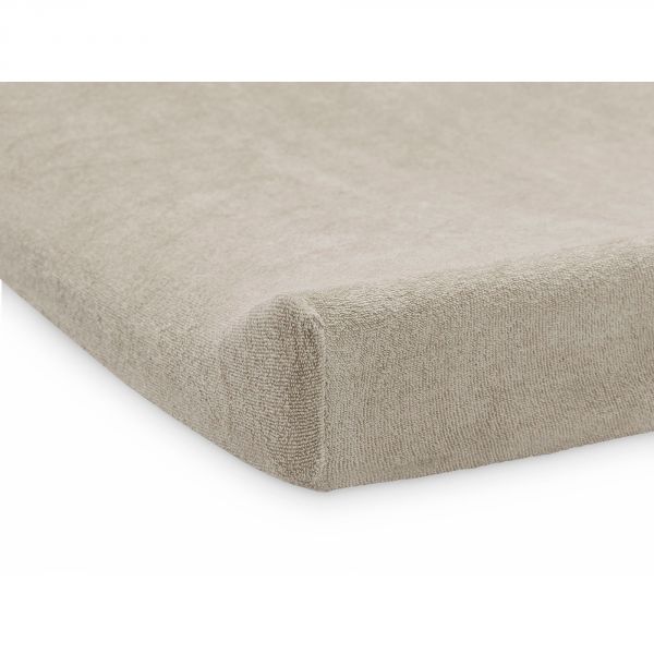 Lot de 2 housses matelas à langer 50x70 cm Éponge Nougat