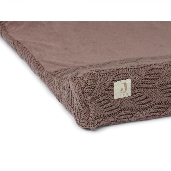 Housse matelas à langer 50x70 cm Spring Knit Chestnut