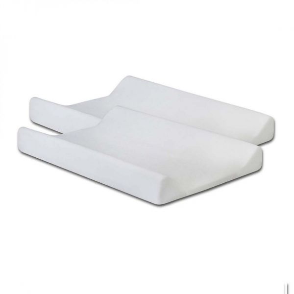 Lot de 2 housses matelas à langer 50x70 cm Éponge White