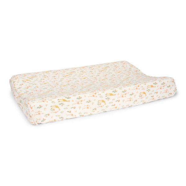 Housse pour matelas à langer en gaze de coton - Blooming Safari - 50 x 70 cm