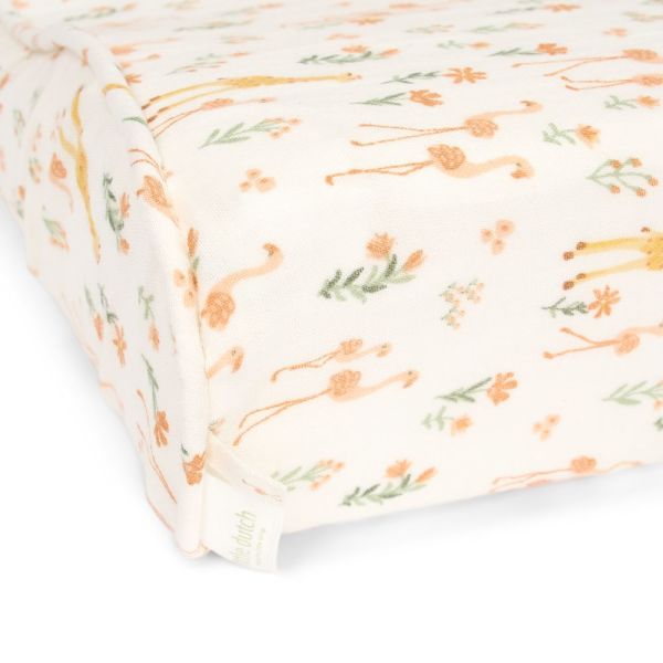 Housse pour matelas à langer en gaze de coton - Blooming Safari - 50 x 70 cm