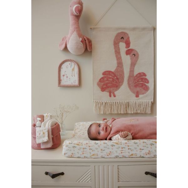 Housse pour matelas à langer en gaze de coton - Blooming Safari - 50 x 70 cm