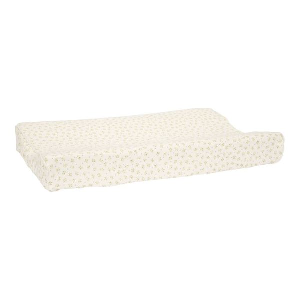 Housse pour matelas à langer en gaze de coton - Blueberry Leaves - 50 x 70 cm