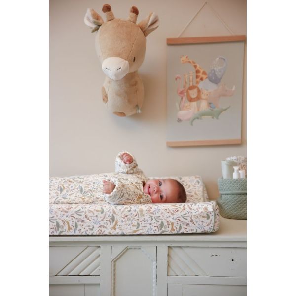Housse pour matelas à langer en gaze de coton - Safari Wonders - 50 x 70 cm