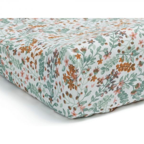 Housse matelas à langer 50x70 cm Jersey Bloom