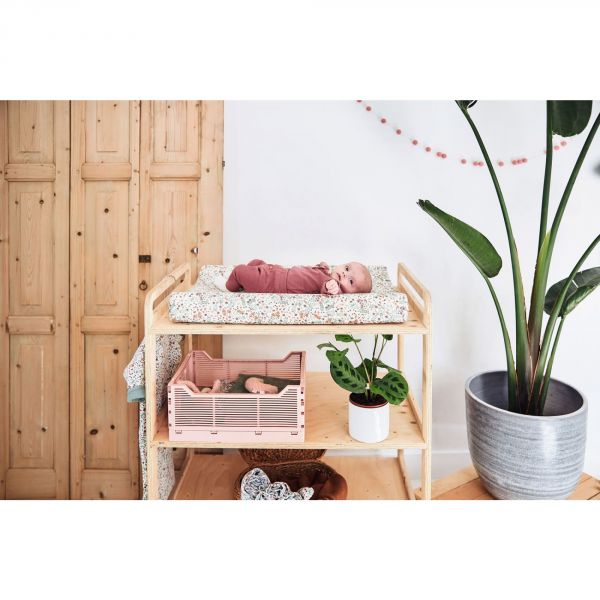 Housse matelas à langer 50x70 cm Jersey Bloom