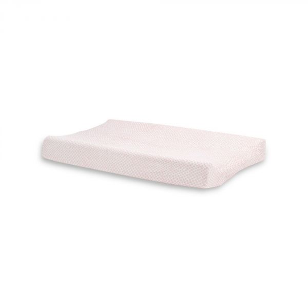 Housse matelas à langer 50x70 cm Jersey Snake Pale Pink