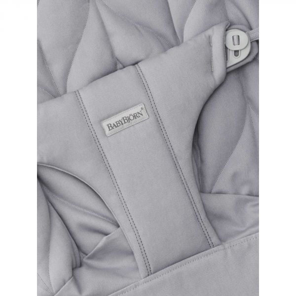 Housse de transat Bliss coton matelassé pétale Gris Clair