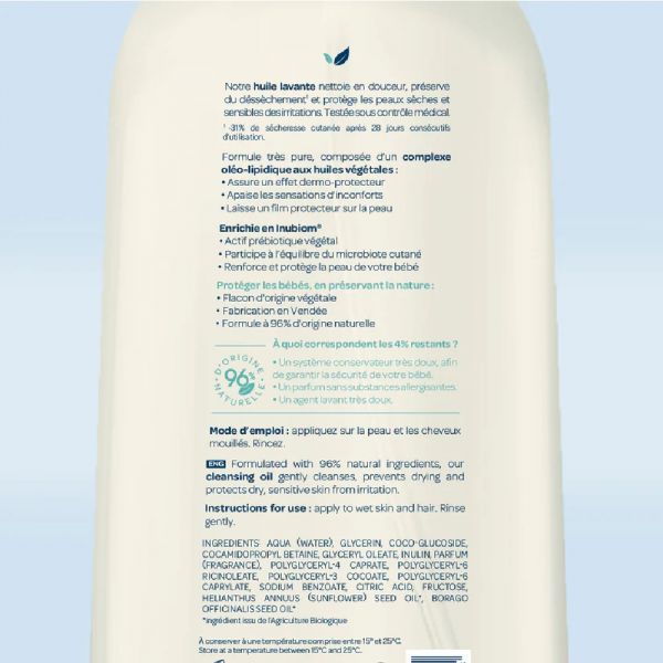 Huile lavante dermo-protectrice 500 ml