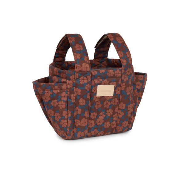 Organisateur de poussette Hyde Park Maroon Poppies