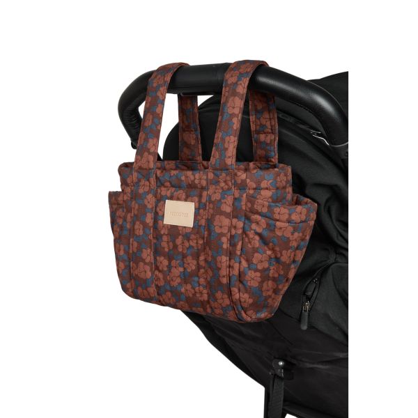 Organisateur de poussette Hyde Park Maroon Poppies