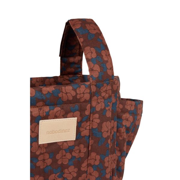 Organisateur de poussette Hyde Park Maroon Poppies