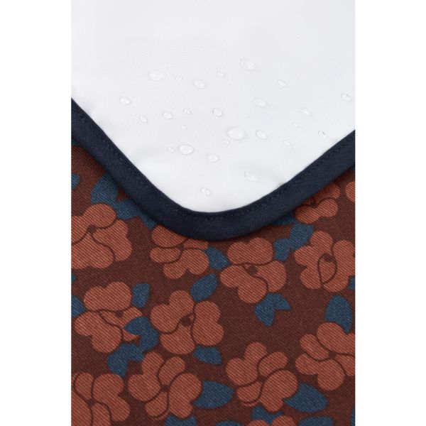 Tapis à langer nomade Hyde Park Maroon Poppies