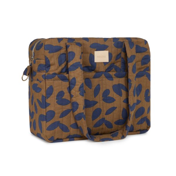 Sac à langer imperméable Hyde Park Blue Leaves
