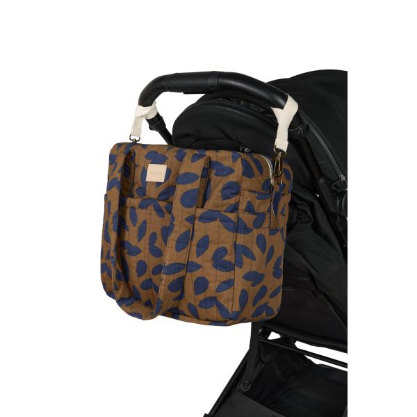 Sac à langer imperméable Hyde Park Blue Leaves