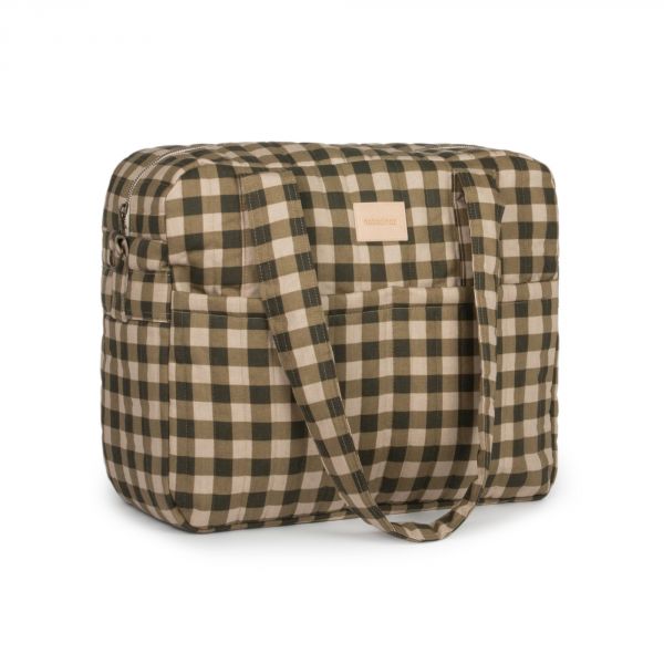 Sac à langer imperméable Green Checks