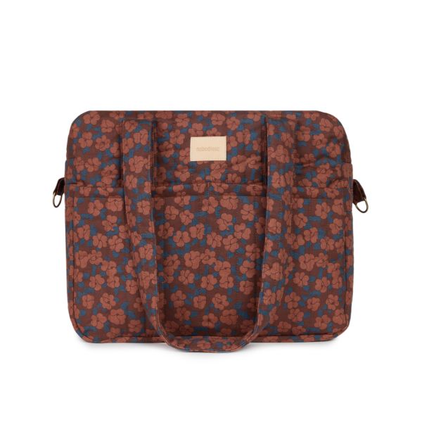 Sac à langer imperméable Hyde Park Maroon Poppies