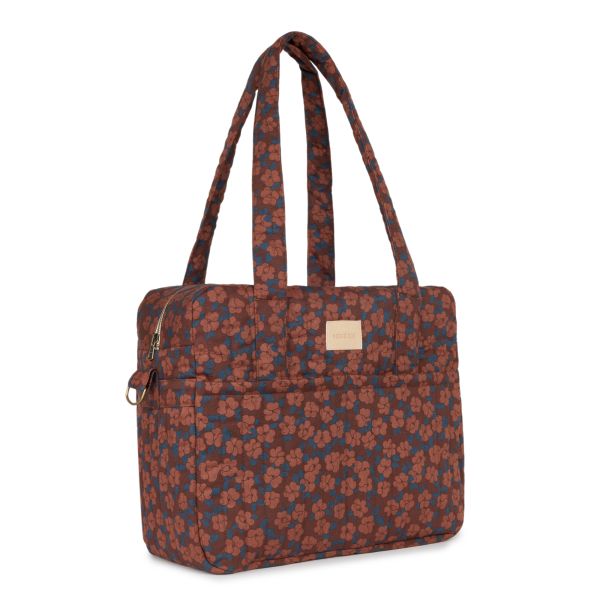 Sac à langer imperméable Hyde Park Maroon Poppies