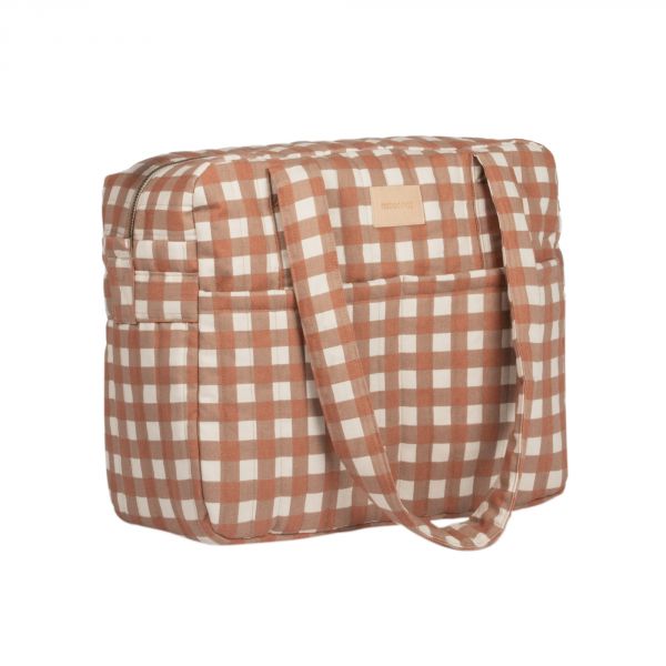 Sac à langer imperméable Terracotta Checks