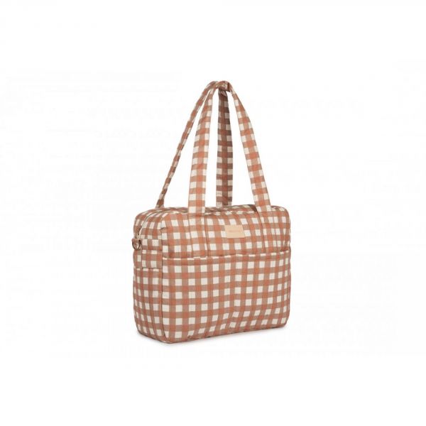 Sac à langer imperméable Terracotta Checks