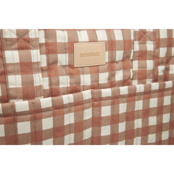 Sac à langer imperméable Terracotta Checks