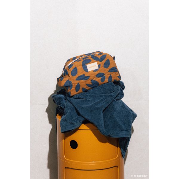 Trousse de toilette imperméable Hyde Park Blue Leaves