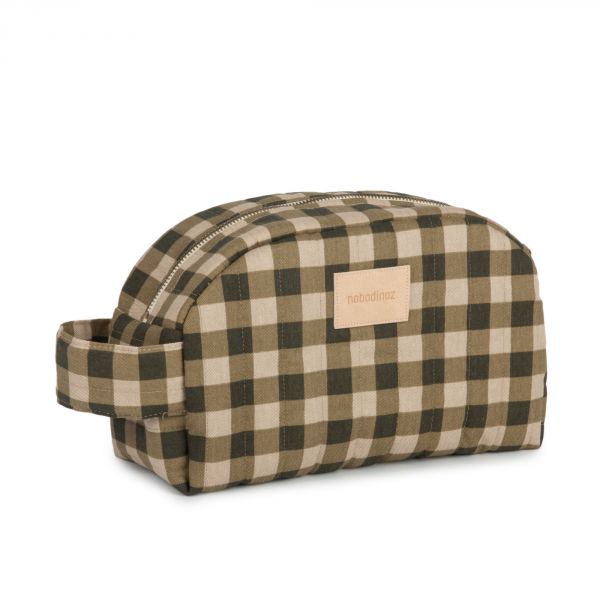 Trousse de toilette imperméable Hyde Park Green Checks