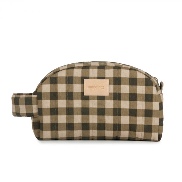 Trousse de toilette imperméable Hyde Park Green Checks