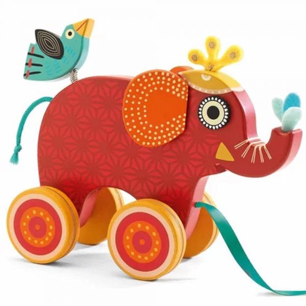 Jouet à tirer Éléphant Indy