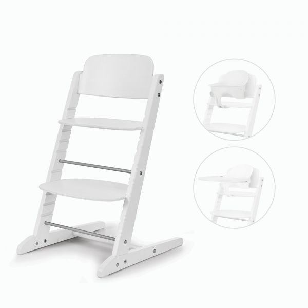 Chaise haute évolutive 3-en-1 Iris All White