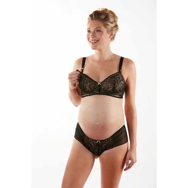 Soutien-gorge de grossesse et d'allaitement Iris noir taille 100