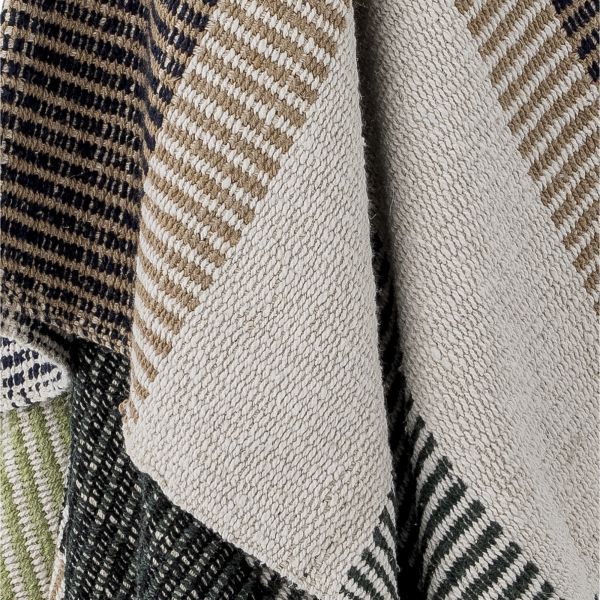 Plaid en coton recyclé 160x130 cm Isnel Marron