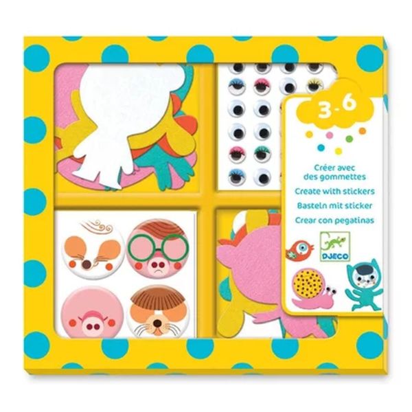 Gommettes stickers J'aime les animaux