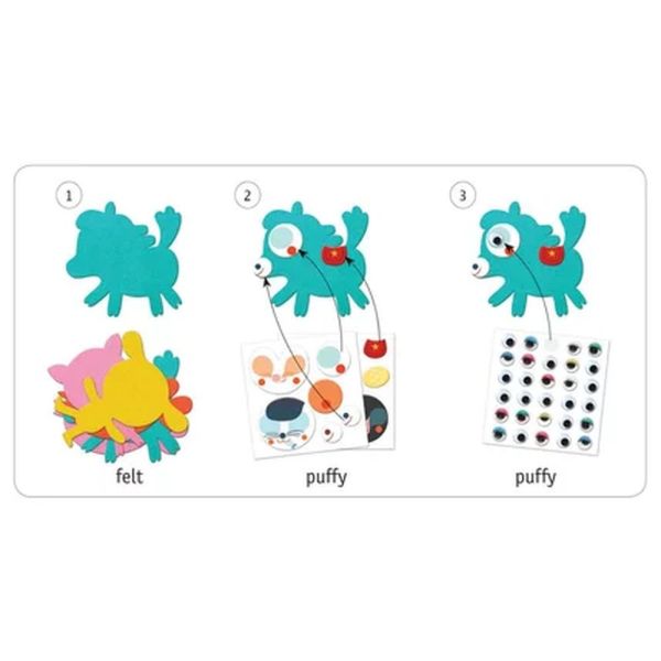 Gommettes stickers J'aime les animaux