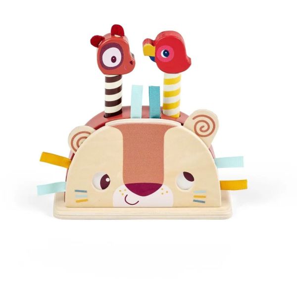 Jouet Pop Up en bois Jack le lion