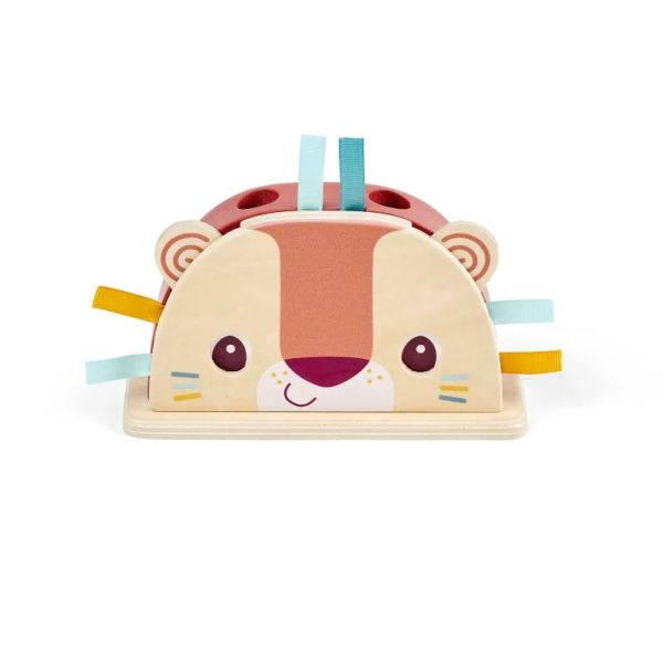 Jouet Pop Up en bois Jack le lion