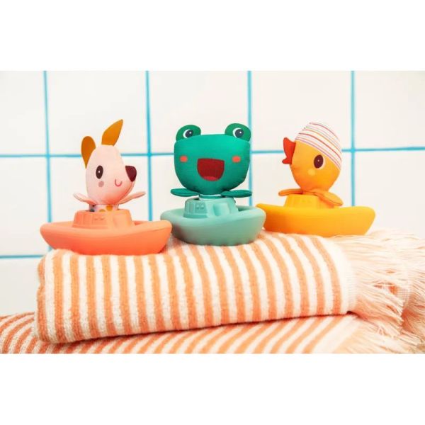 Jouet de bain Bateau flottant James la grenouille
