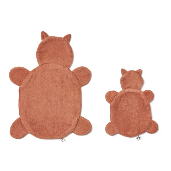 Lot de 2 doudou chat Janai Tuscany rose