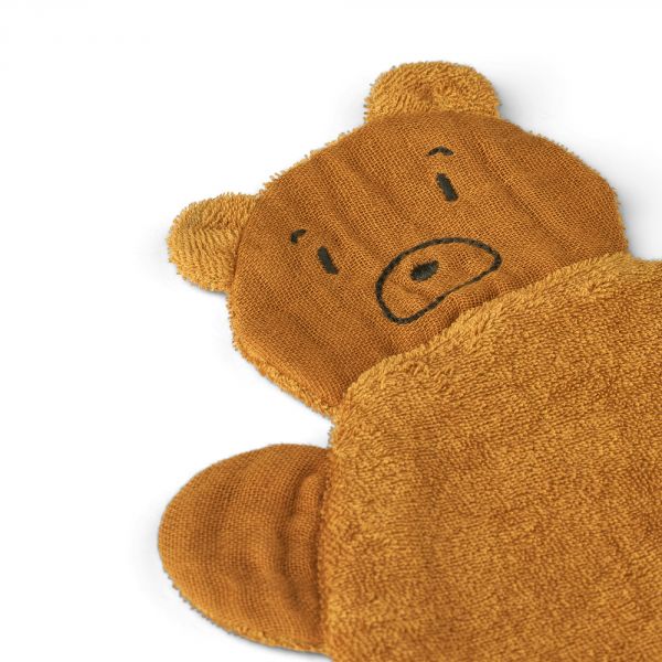 Lot de 2 doudou Mr bear Janai Golden caramel