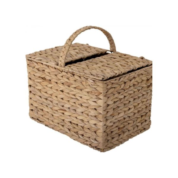 Panier avec couvercle Jasmy Nature - Jacinthe d'eau