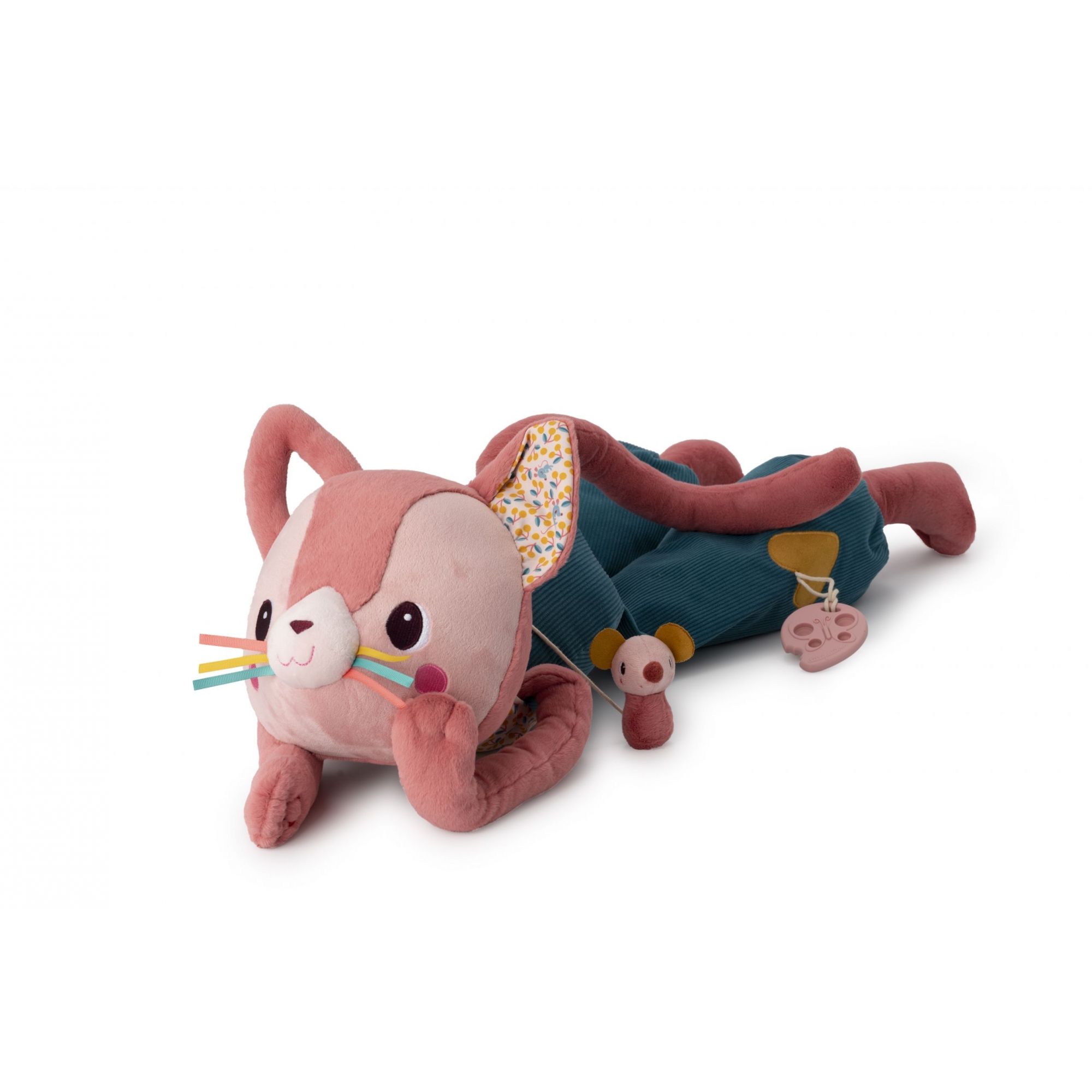 Lilliputiens - Portefeuille Enfant Jeanne Le Chat - Zip - Mousqueton - Dès 2 Ans - Rose - 8x12 Cm