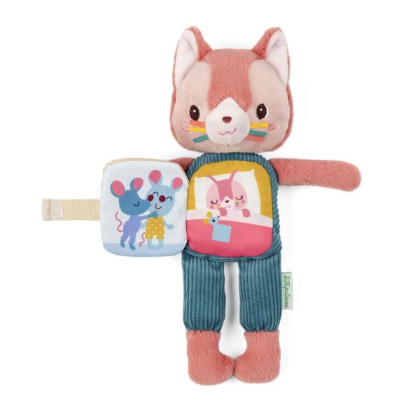 Peluche phosphorescente avec livre en tissu Jeanne