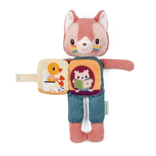 Peluche phosphorescente avec livre en tissu Jeanne