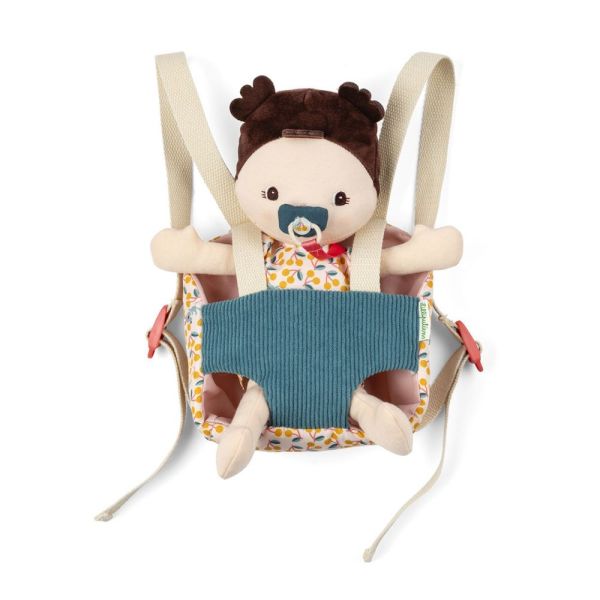 Poupée Jeanne et son porte bébé