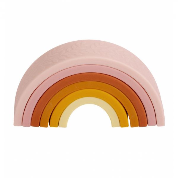 Jouet à empiler Arc en ciel rose