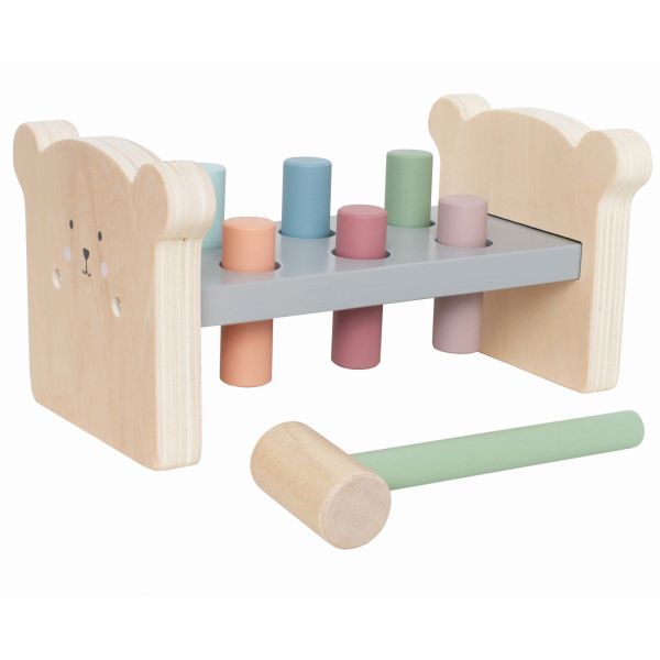 Jeu de marteau en bois Ourson